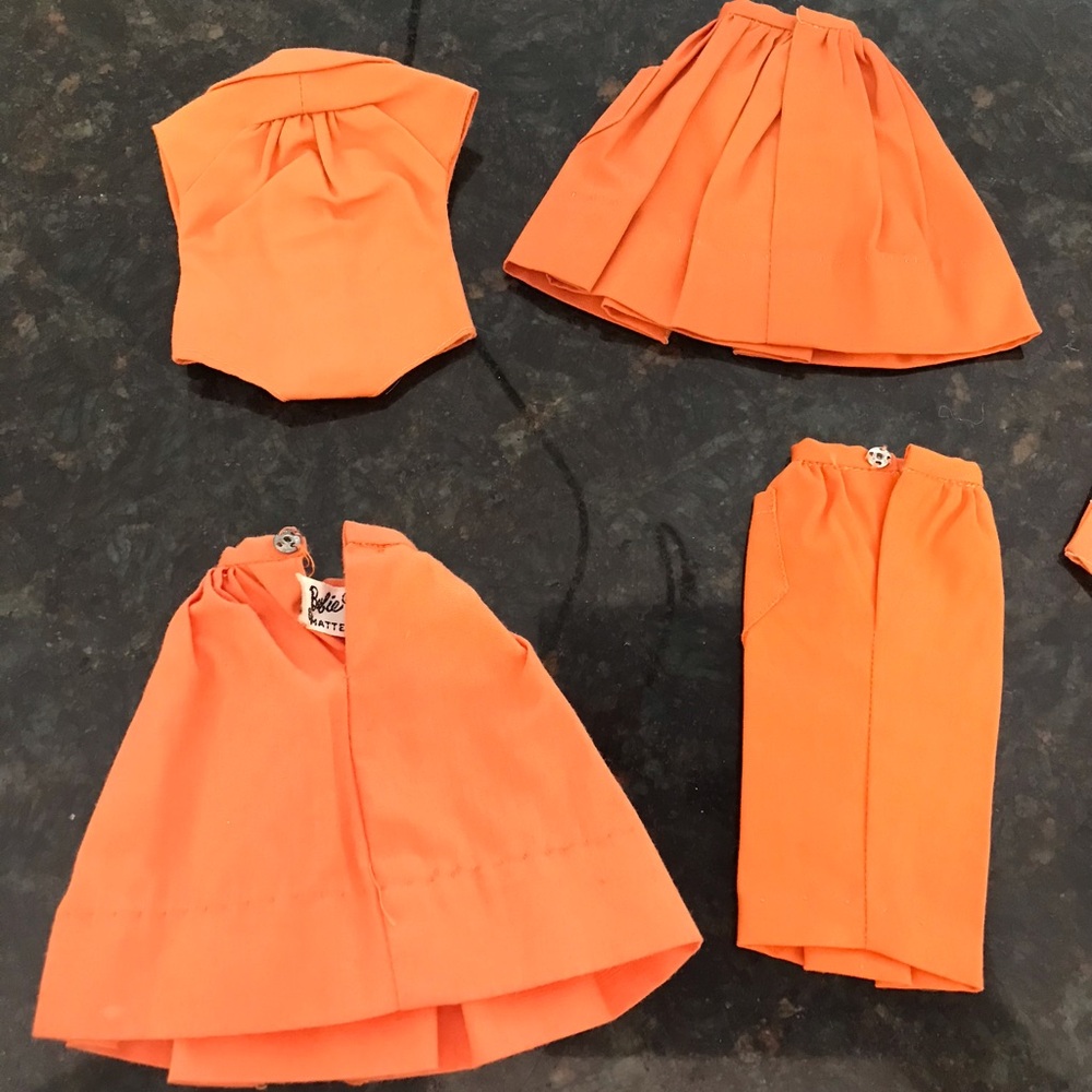 Vintage Barbie 1960’s Orange PAK Lot of 5 pieces - Picture 5 of 6